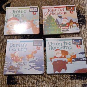 4/$30 Set of 4 Christmas Board Books - Animated Video Books